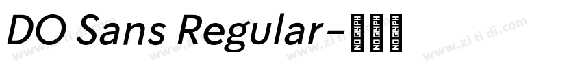 DO Sans Regular字体转换
